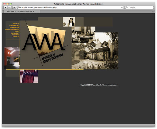 The old AWA homepage The old AWA homepage